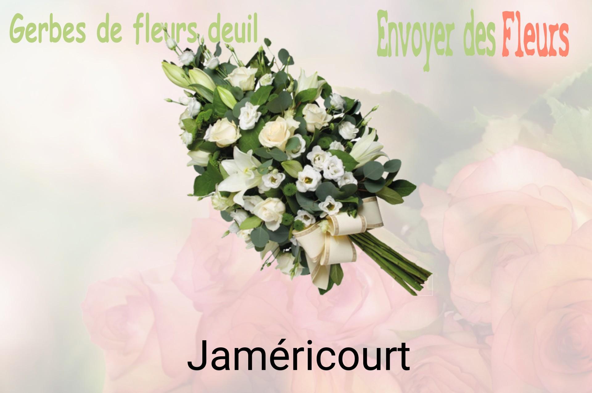 Gerbe de fleurs de deuil livrée à Jaméricourt